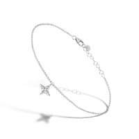 Armband X-Diamond Dame X5 in Weißgold Diamante Lab Grown 0.11 Ct BR002BI - BR002BI